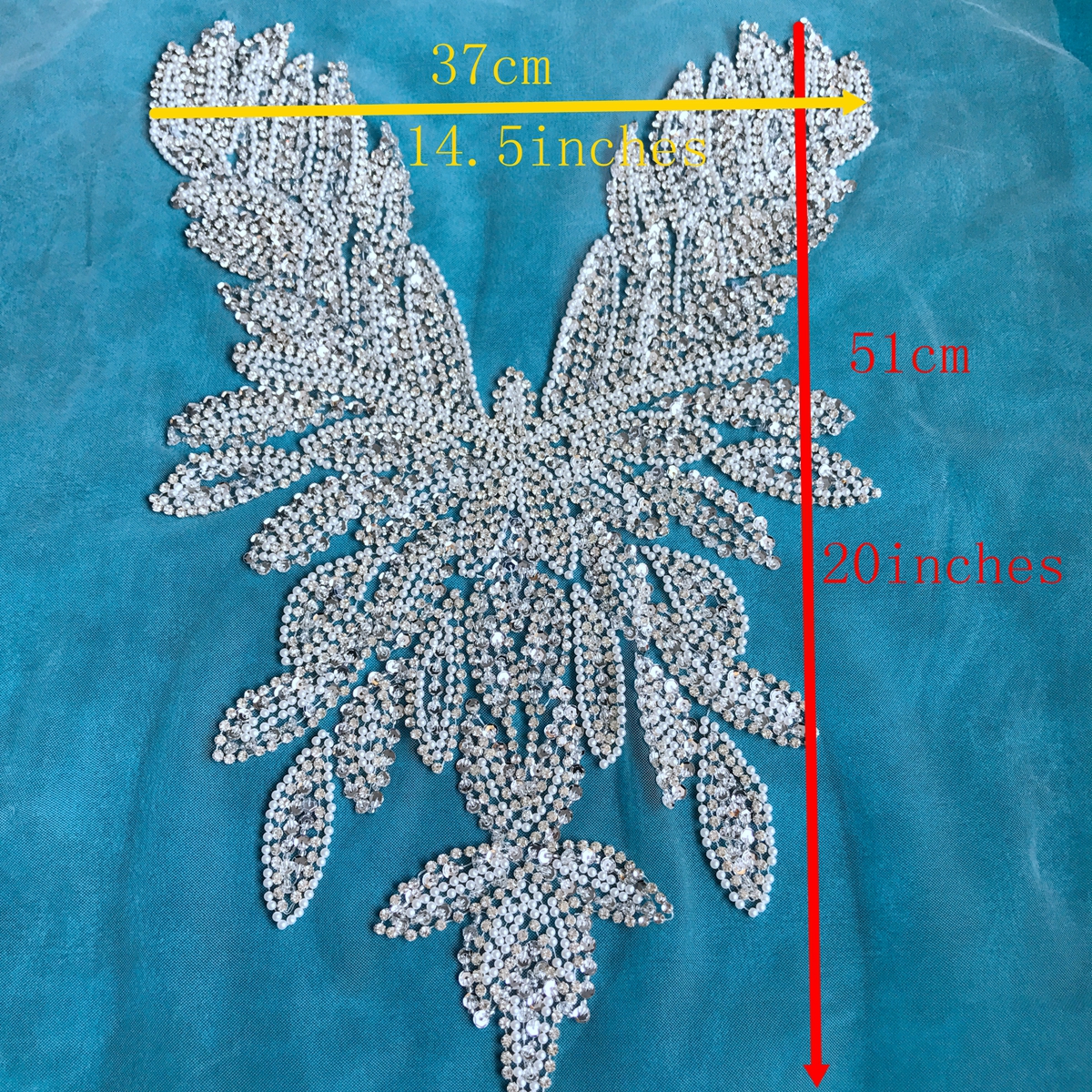 Luxury Beading Mesh Pearls Cry - Crystal Mesh Fabric reseña y precio