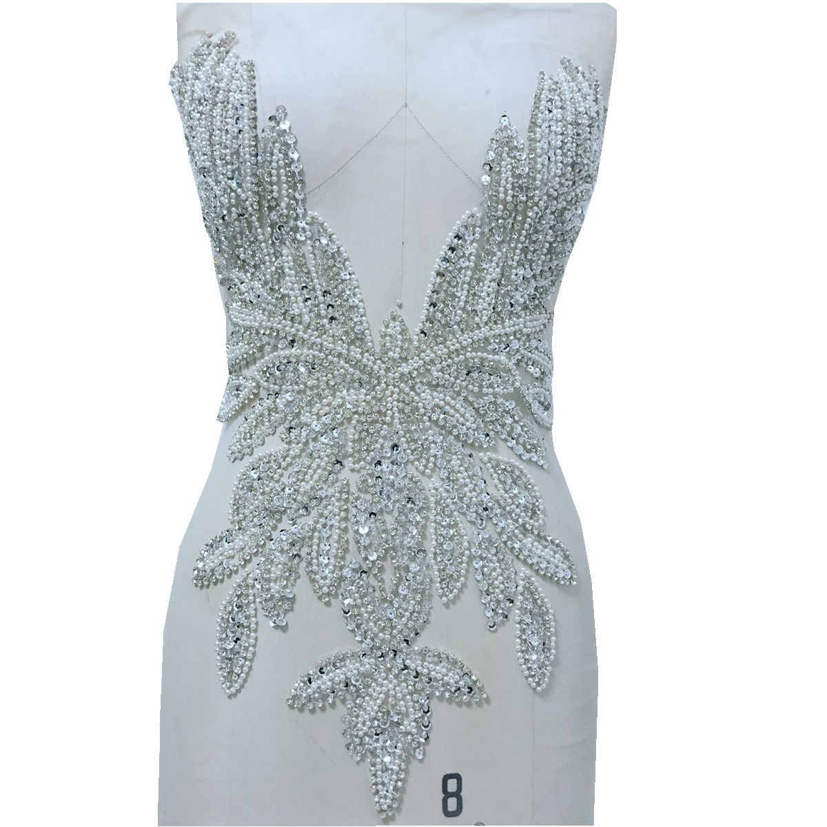 Luxury Beading Mesh Pearls Cry - Crystal Mesh Fabric reseña y precio