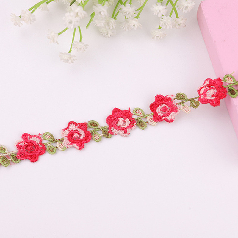 1/3/5Y Colorful Plum Bossom Fl - Lace Ribbon Trim reseña y precio