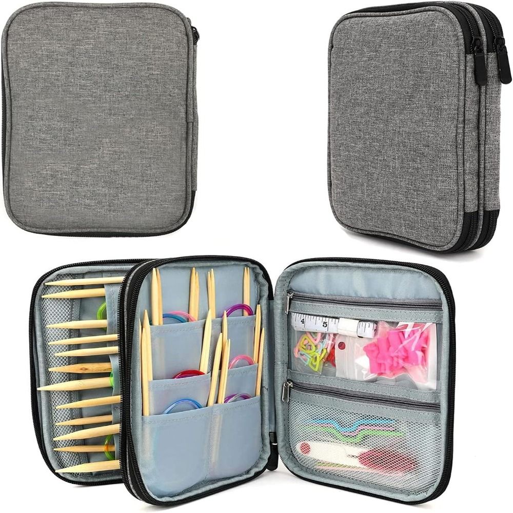 Knitting Needle Case, Portable - Craft Embellishment Storage reseña y precio
