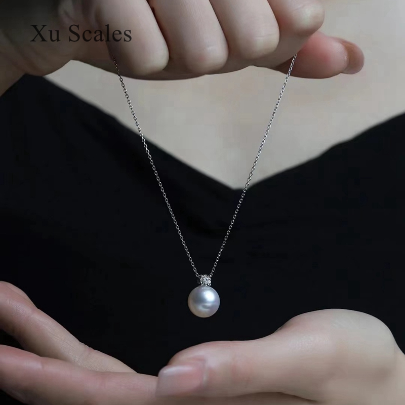 Natural Pearl Pendant 9-11mm S - Pearl Trim Chain reseña y precio