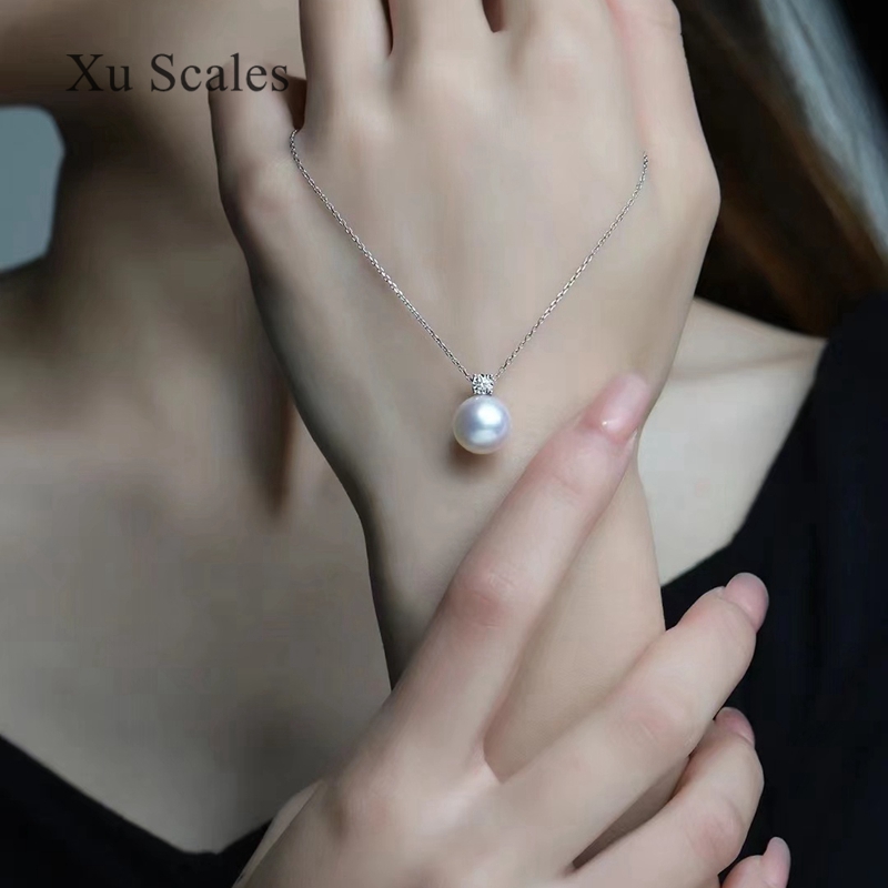 Natural Pearl Pendant 9-11mm S - Pearl Trim Chain reseña y precio