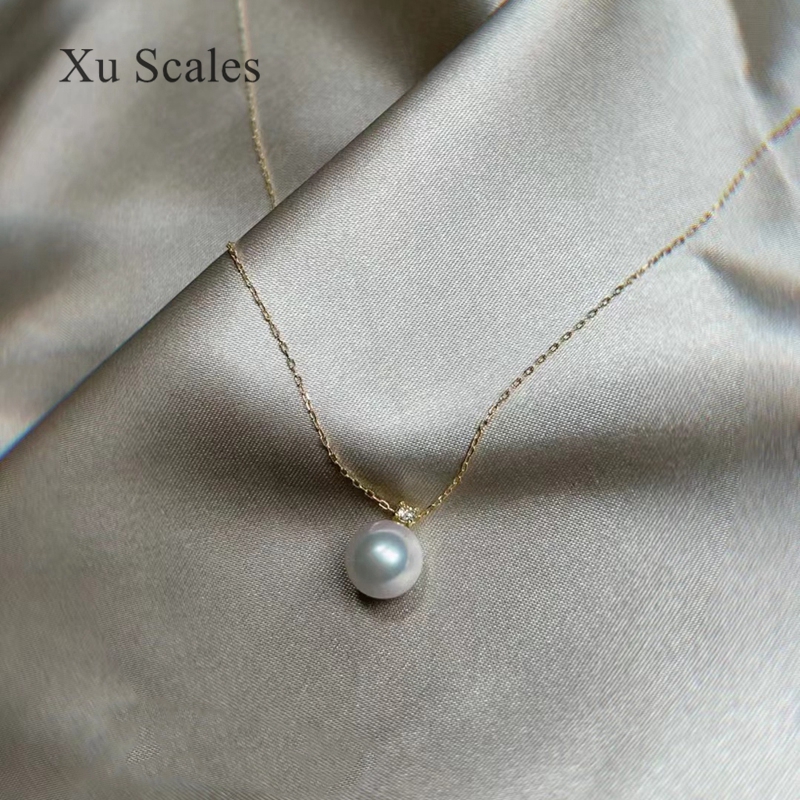 Natural Pearl Pendant 9-11mm S - Pearl Trim Chain reseña y precio