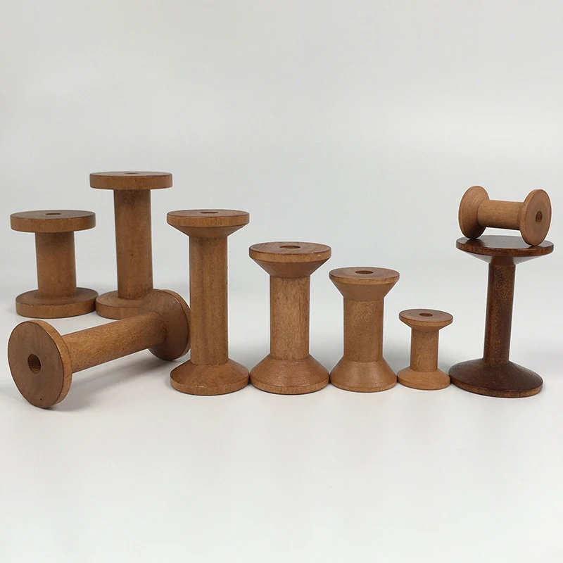 Vintage Wooden Spools DIY Reel - Organza Ribbon Spool reseña y precio