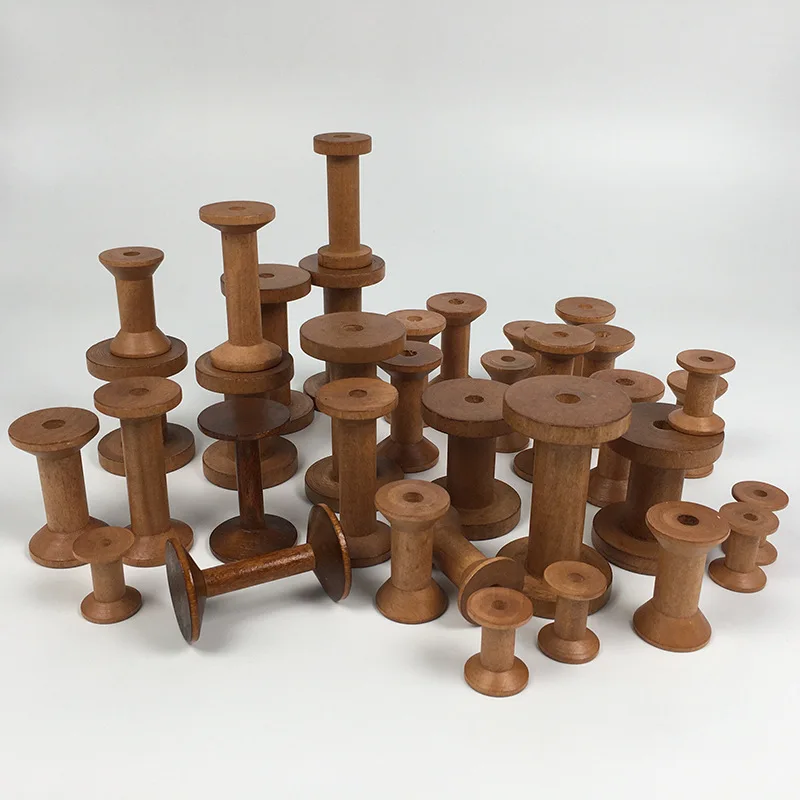 Vintage Wooden Spools DIY Reel - Organza Ribbon Spool reseña y precio