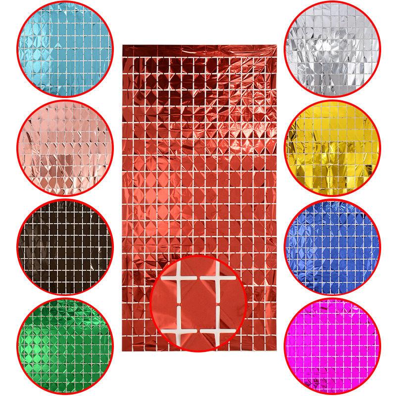1Pc Luxury Square Sequin Backd - Sequin Fabric Panel reseña y precio