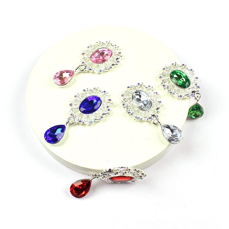 5Pcs Water Droplets Brooch Acc - Sew On Rhinestone reseña y precio