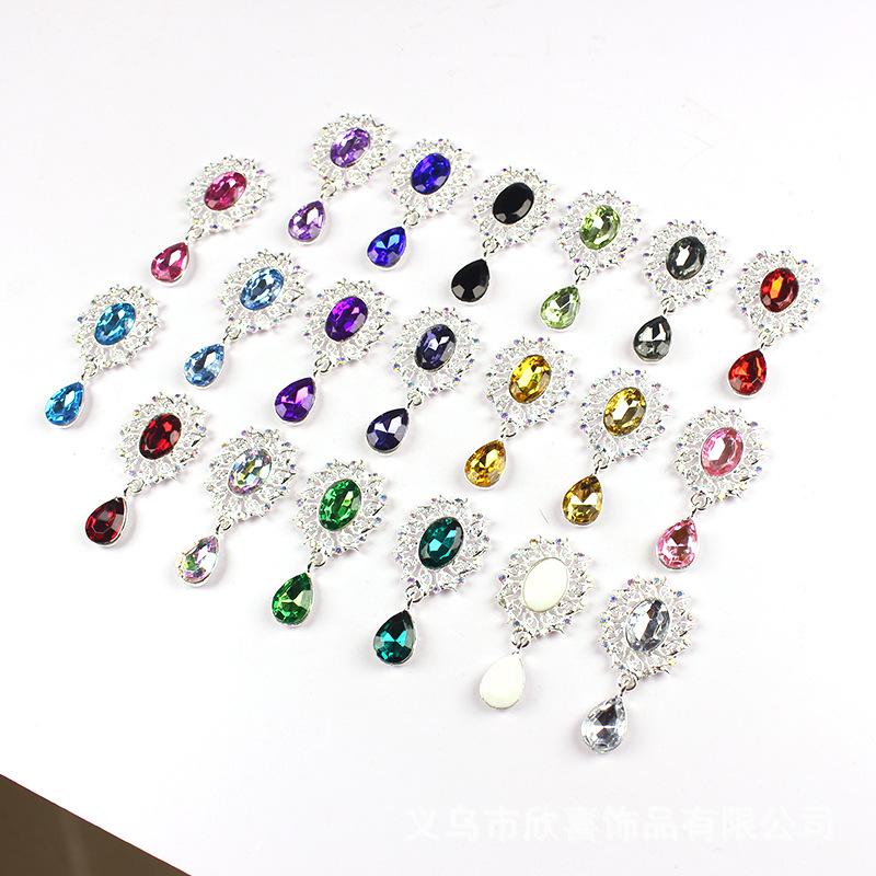 5Pcs Water Droplets Brooch Acc - Sew On Rhinestone reseña y precio
