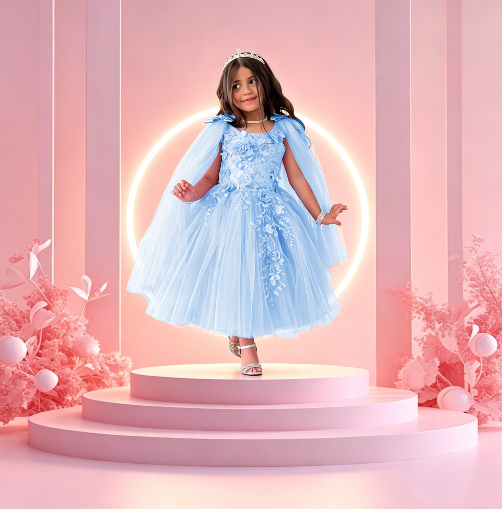 Princess Mesh Fabric Fluffy Cu - Crystal Mesh Fabric reseña y precio