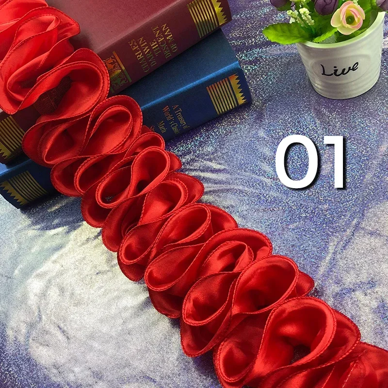 5Yards Pleated Ruffled Trim Sh - Fringe Ribbon Sewing reseña y precio