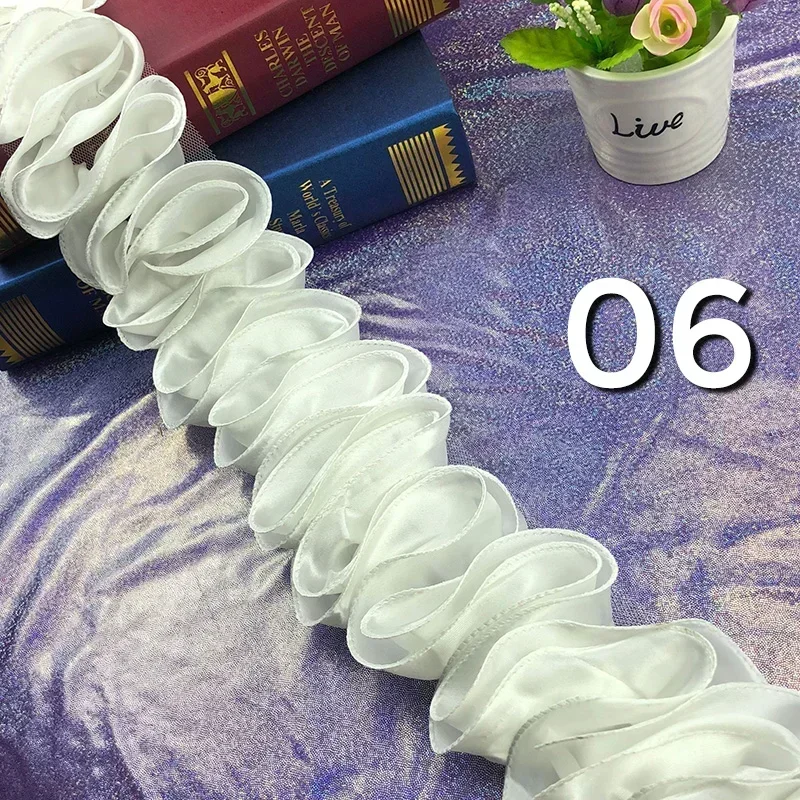 5Yards Pleated Ruffled Trim Sh - Fringe Ribbon Sewing reseña y precio